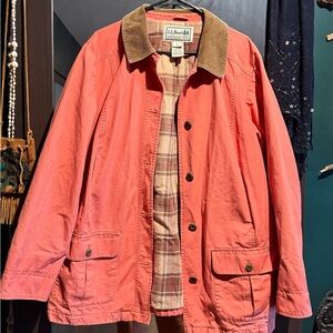 L.L. Bean Coral Pink Chore/Barn Jacket